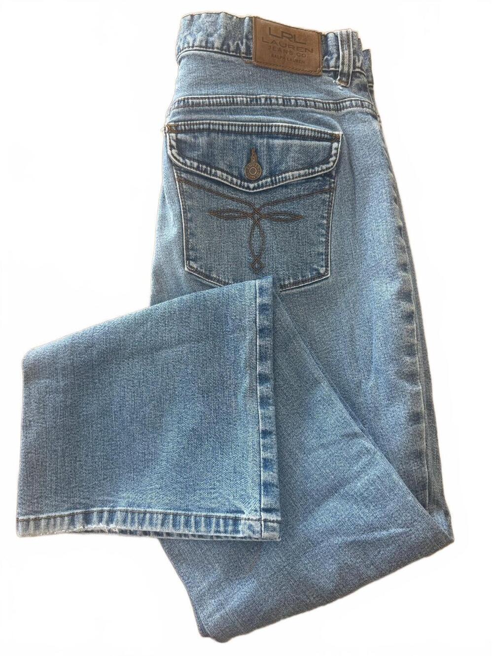 90s/Y2K Lauren Ralph Lauren Bootcut Low Rise Jeans Size 12P Petite